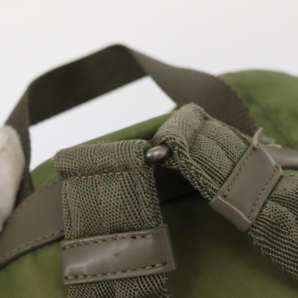 PRADA Backpack Nylon Green Silver Auth bs31165 main image 6